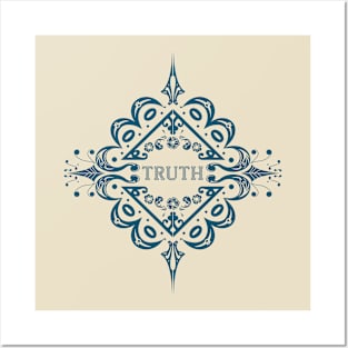 Truth v2 (blue) Posters and Art